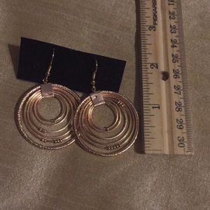 Rose gold earrings